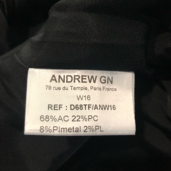 Andrew GN Black & Gold Brocade Tassel Dress - Picture 8 of 9